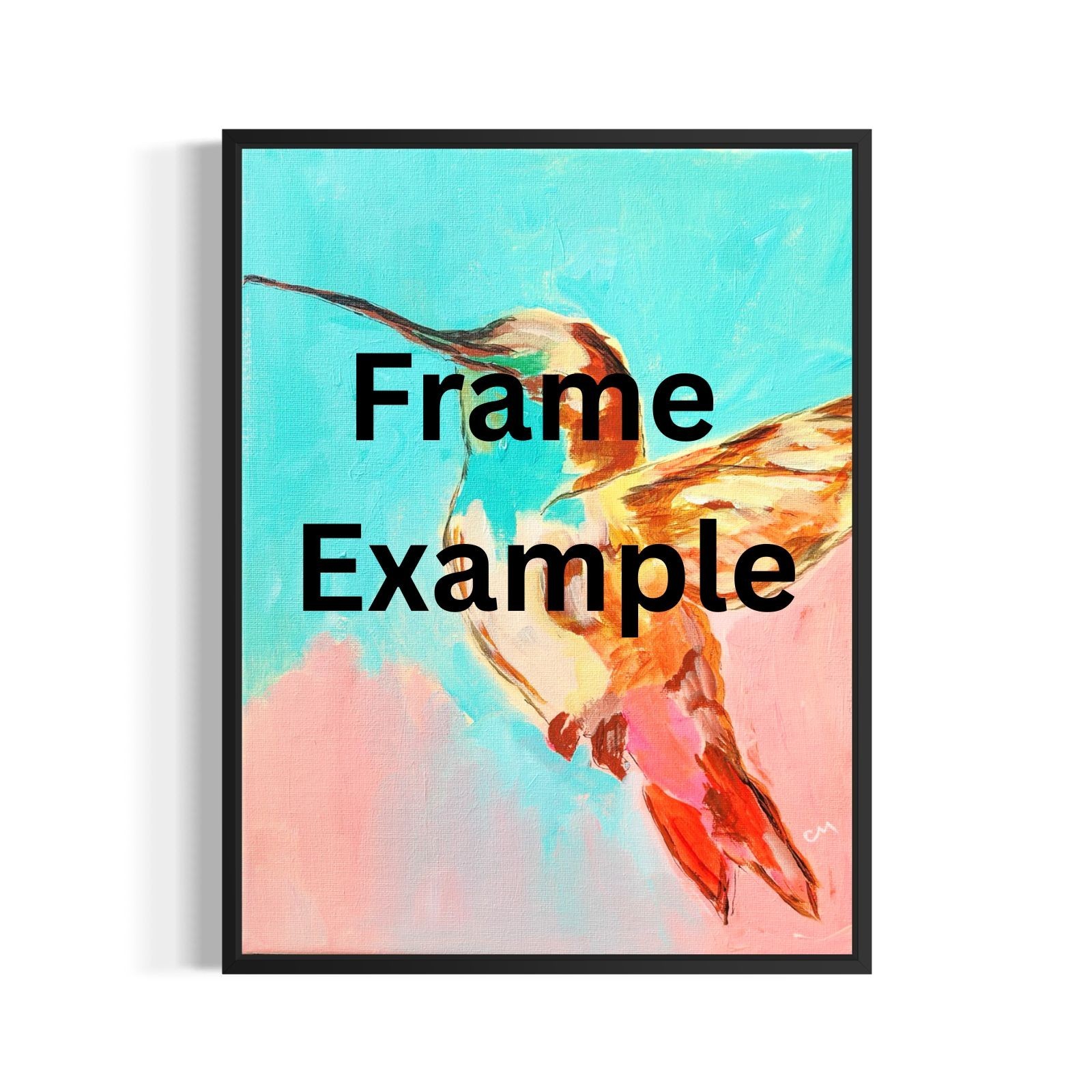 Original Hand Painted 11×14 Minimalist Horse Signed Acrylic Canvas Wall Decor