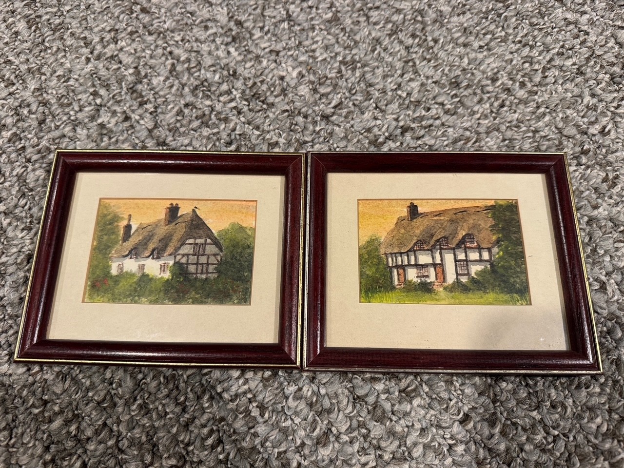 1980’s Tim Moore Cottage Watercolors