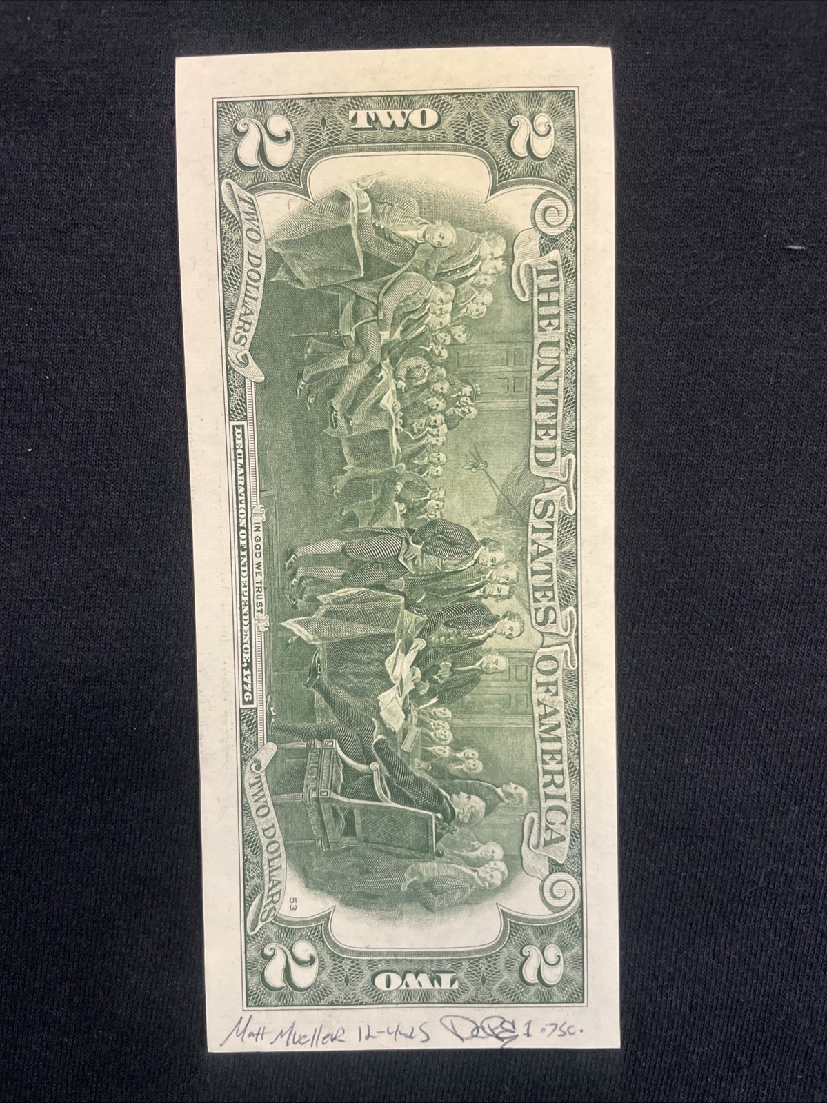 Wicked Minnie Mouse 2 Dollar Bill Original painting Graffiti Street Art